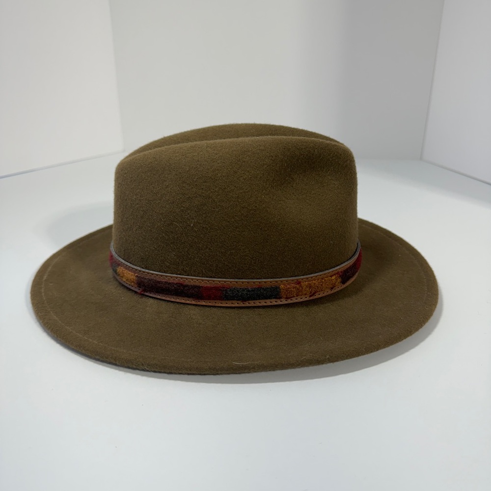 Woolrich Wool Olive Green Fedora Hat